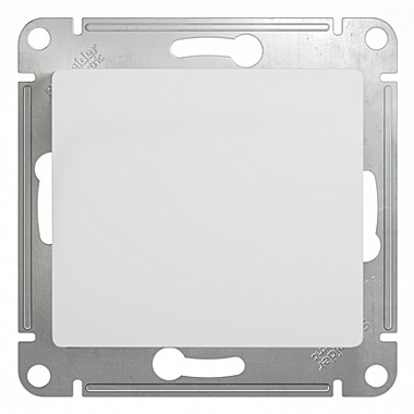 Одноклавишный выключатель 10А механизм SE Glossa, белый GSL000111